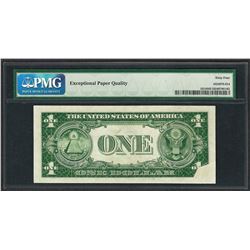 1935E $1 Silver Certificate Note ERROR Obstructed Printing PMG Ch Uncirculated 6
