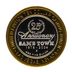 .999 Fine Silver Sam's Town Casino Las Vegas $10 Limited Edition Gaming Token