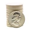 Image 1 : Roll of (20) Brilliant Uncirculated 1957-D Franklin Half Dollar Coins