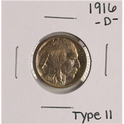 1916-D Type II Buffalo Nickel Coin