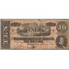 Image 1 : 1864 $10 Confederate States of America Note