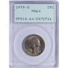 Image 1 : 1939-S Washington Quarter Coin PCGS MS64 Old Green Rattler
