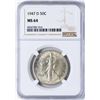 Image 1 : 1947-D Walking Liberty Half Dollar Coin NGC MS64