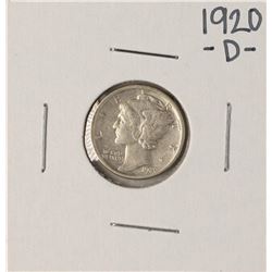 Lot of 1920-D Mercury Dime Coins