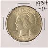 Image 1 : 1934-D $1 Peace Silver Dollar Coin