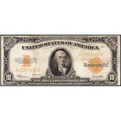 1922 $10 Gold Certificate Note