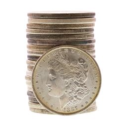 Roll of (20) Brilliant Uncirculated 1887 $1 Morgan Silver Dollar Coins