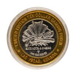 .999 Fine Silver Rio Las Vegas, Nevada $10 Limited Edition Gaming Token