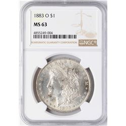 1883-O $1 Morgan Silver Dollar Coin NGC MS63