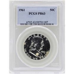 1961 Franklin Half Dollar Coin NGC PR63