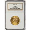 Image 1 : 1901 $10 Liberty Head Eagle Gold Coin NGC MS63