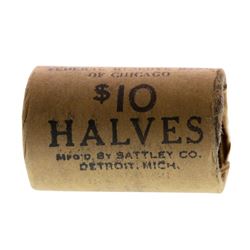 Original Bank Roll of (20) Brilliant Uncirculated 1963-D Franklin Half Dollar Co