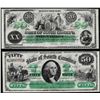 Image 1 : Lot of 1872 $20 & $50 State of South Carolina Revenue Bond Obsolete Note