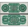 Image 2 : Lot of 1872 $20 & $50 State of South Carolina Revenue Bond Obsolete Note