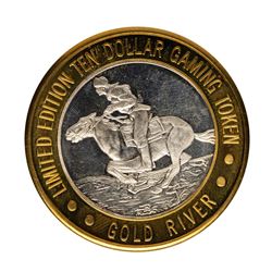 .999 Fine Silver Gold River Laughlin, Nevada $10 Limited Edition Gaming Token
