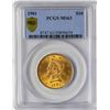 Image 1 : 1901 $10 Liberty Head Eagle Gold Coin PCGS MS63