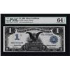 Image 1 : 1899 $1 Black Eagle Silver Certificate Note Fr.232 PMG Choice Uncirculated 64EPQ