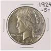 Image 1 : 1924-S $1 Peace Silver Dollar Coin