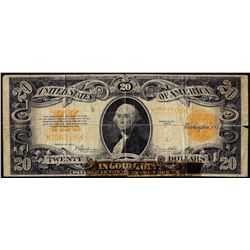 1922 $20 Gold Certificate Note