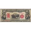 Image 1 : 1901 $10 Bison Legal Tender Note