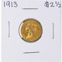 1913 $2 1/2 Indian Head Quarter Eagle Gold Coin