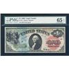 Image 1 : 1869 $1 Rainbow Legal Tender Note Fr.18 PMG Gem Uncirculated 65EPQ