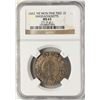 Image 2 : 1652 NE Mon Pine Tree Massachusetts 1 Shilling Colonial Coin NGC MS63