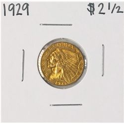 1929 $2 1/2 Indian Head Quarter Eagle Gold Coin