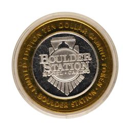 .999 Fine Silver Boulder Station Las Vegas, Nevada $10 Limited Edition Gaming To