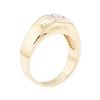 Image 4 : 14KT Yellow and White Gold 0.30 ctw Mens Ring