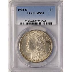 1902-O $1 Morgan Silver Dollar Coin PCGS MS64