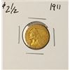Image 1 : 1911 $2 1/2 Indian Head Quarter Eagle Gold Coin