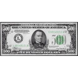 1934A $500 Federal Reserve Note San Francisco