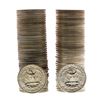 Image 2 : Lot of 1957 & 1957-D Brilliant Uncirculated Washington Quarter Coin Rolls
