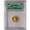 Image 1 : 2007 $5 American Gold Eagle Coin ICG MS70
