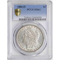 1886-O $1 Morgan Silver Dollar Coin PCGS MS61