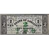 Image 1 : 1862 $2 State of Louisiana Obsolete Note