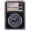 Image 2 : 2017 South Africa Krugerrand 50th Anniversary Silver Coin NGC SP70 FDOI w/ COA