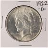 Image 1 : 1922-D $1 Peace Silver Dollar Coin