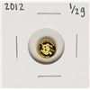 Image 1 : 2012 Lao Peoples Democratic Republic 1/2 Gram Dragon Gold Coin