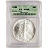 Image 1 : 1993 $1 American Silver Eagle Coin ICG MS69