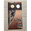 Image 1 : 1999 to 2000 New Millennium Susan B and Sacagawea Dollars and Stamps