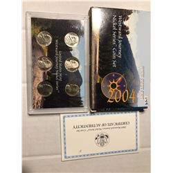 2004 US Mint Westward Journey Nickel Series Coin Set In Original Box with Paperwork