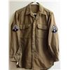 Image 1 : WWII US ARMY WOOL SHIRT WITH TECH 5TH CLASS GRAD