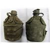 Image 1 : 2- VINTAGE US ARMY 1 QUART CANTEENS WITH CANTEEN