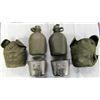 Image 2 : 2- VINTAGE US ARMY 1 QUART CANTEENS WITH CANTEEN
