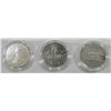 Image 1 : 3 - SILVER COMMEM DOLLARS; 1992 WHITE