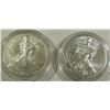 Image 1 : 2016 & 2002 AMERICAN SILVER EAGLES