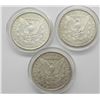 Image 2 : 3-F/XF MORGAN DOLLARS, 1883, 1887,