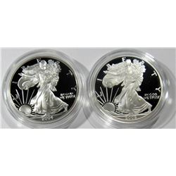 2004 & 2005 AMERICAN SILVER EAGLE